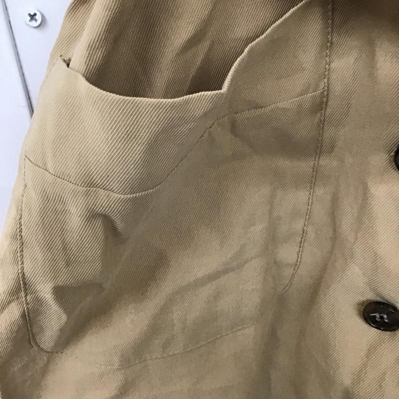ザラ ZARA ワンピース ミニスカート 半袖ワンピース フレアスカート 前開き S 無地 ベージュ / ベージュ /  レディース USED 古着 中古 10128746