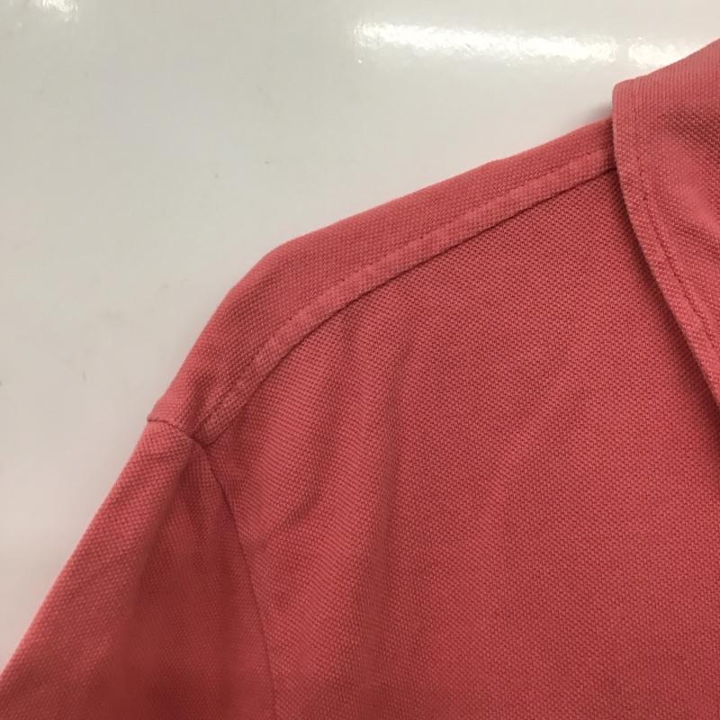 ポロバイラルフローレン Polo by RALPH LAUREN ポロシャツ 半袖 半袖ポロシャツ カラーシャツ 半袖カットソー L ロゴ、文字 桃 / ピンク /  メンズ USED 古着 中古 10145289