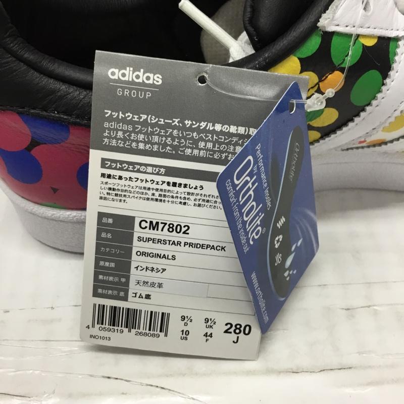 アディダス adidas スニーカー スニーカー CM7802 SUPER STAR PRIDE PACK 28cm 箱有 28.0cm ロゴ、文字 マルチカラー / マルチカラー /  メンズ USED 古着 中古 10107867
