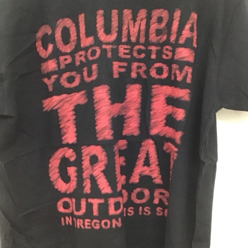コロンビア Columbia Tシャツ 半袖 109 pm2752 半袖カットソー プリントTシャツ クルーネックカットソー M ロゴ、文字 黒 / ブラック /  メンズ USED 古着 中古 10148990