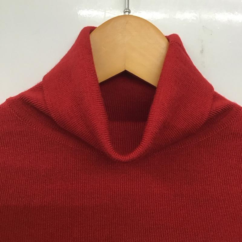 マーガレットハウエル MARGARET HOWELL ニット、セーター 長袖 長袖ニットカットソー タートルネック セーター プリント 赤 / レッド / X 灰 / グレー /  メンズ USED 古着 中古 10140286