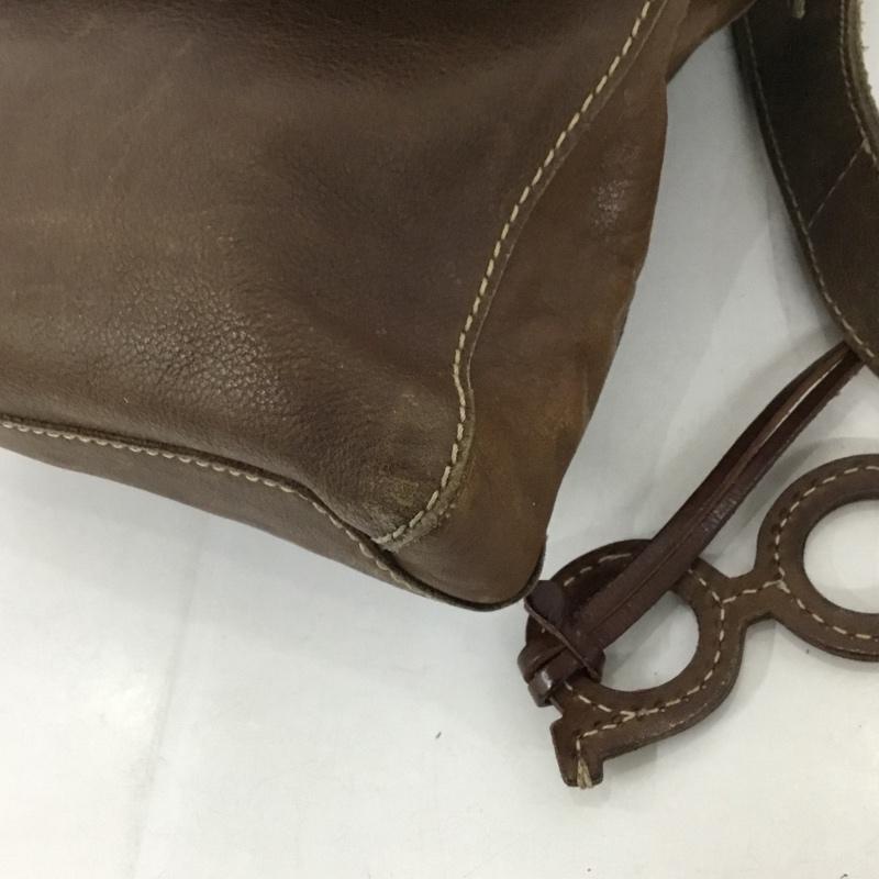 ゲンテン genten ショルダーバッグ ショルダーバッグ レザー 無地 茶 / ブラウン /  レディース USED 古着 中古 10128338