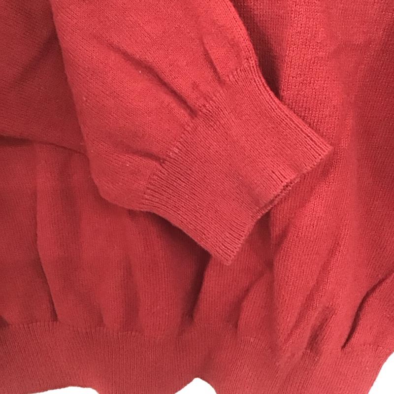 ブルックスブラザーズ BROOKS BROTHERS ニット、セーター 長袖 長袖ニットカットソー クルーネック セーター S 無地 赤 / レッド /  メンズ USED 古着 中古 10140969