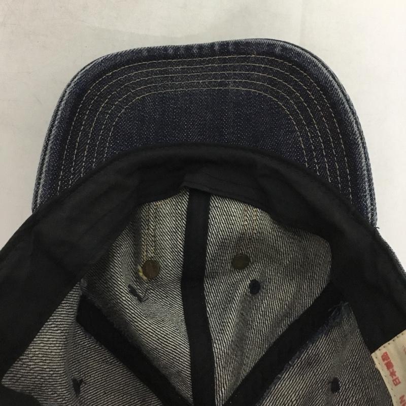 エヴィス EVISU 帽子 キャップ デニムキャップ ポケット ワンポイント 青 / ブルー /  メンズ USED 古着 中古 10148870