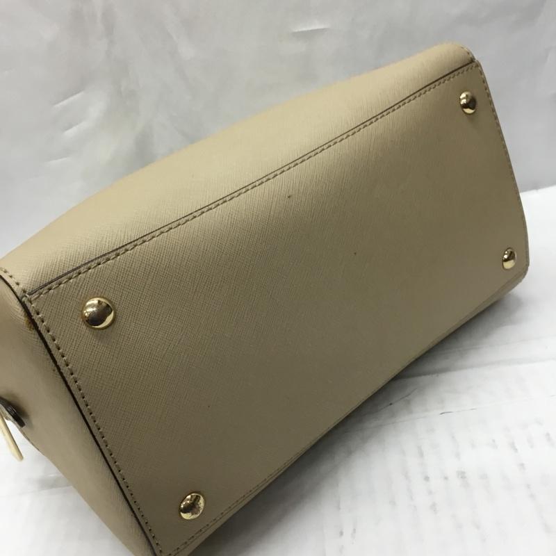 マイケルコース MICHAEL KORS ハンドバッグ ハンドバッグ 35S7GD251L 2WAY ショルダー ロゴ、文字 ベージュ / ベージュ / X 金 / ゴールド /  レディース USED 古着 中古 10106300
