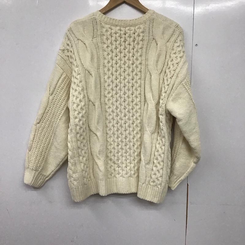 ロデオクラウンズ Rodeo Crowns ニット、セーター 長袖 モールニットケーブルトップス 420gad70-024b-1 FREE 無地 アイボリー / アイボリー /  レディース USED 古着 中古 10143428
