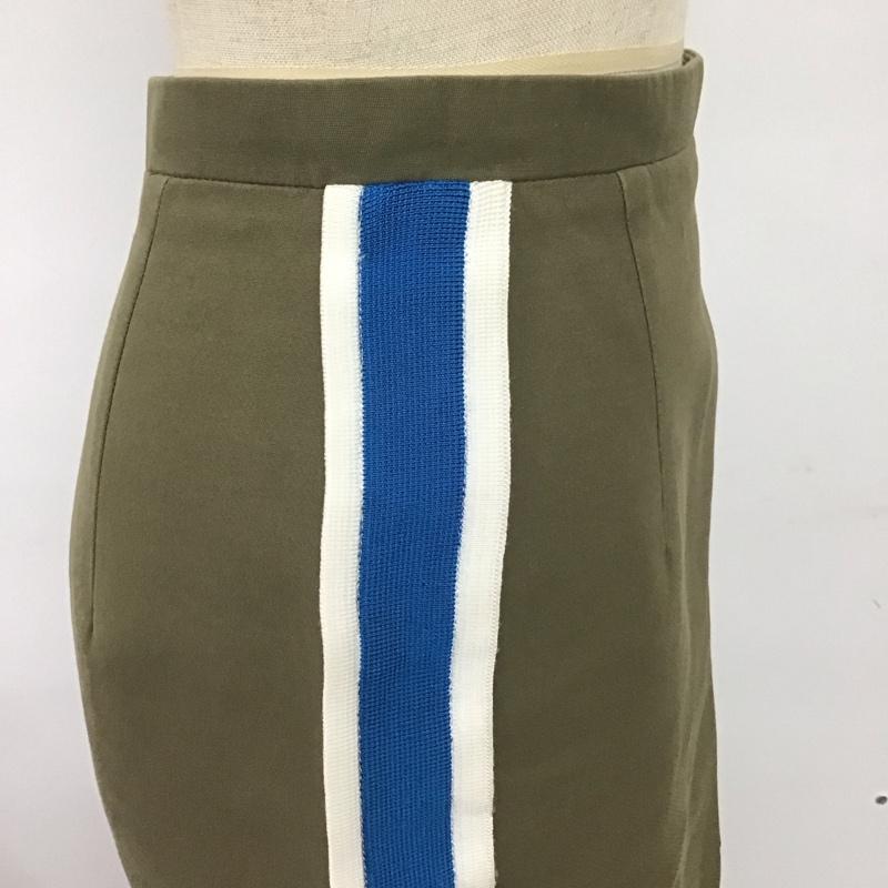 ヌメロ ウ゛ェントゥーノ N°21 スカート ひざ丈スカート 38 無地 カーキ / カーキ /  レディース USED 古着 中古 10124427
