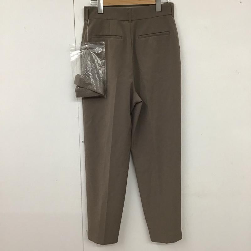 ナチュラルビューティーベーシック NATURAL BEAUTY BASIC パンツ スラックス 017-0230518 センタープレス ベルト付き タグ付き M 無地 灰 / グレー /  レディース USED 古着 中古 10115868
