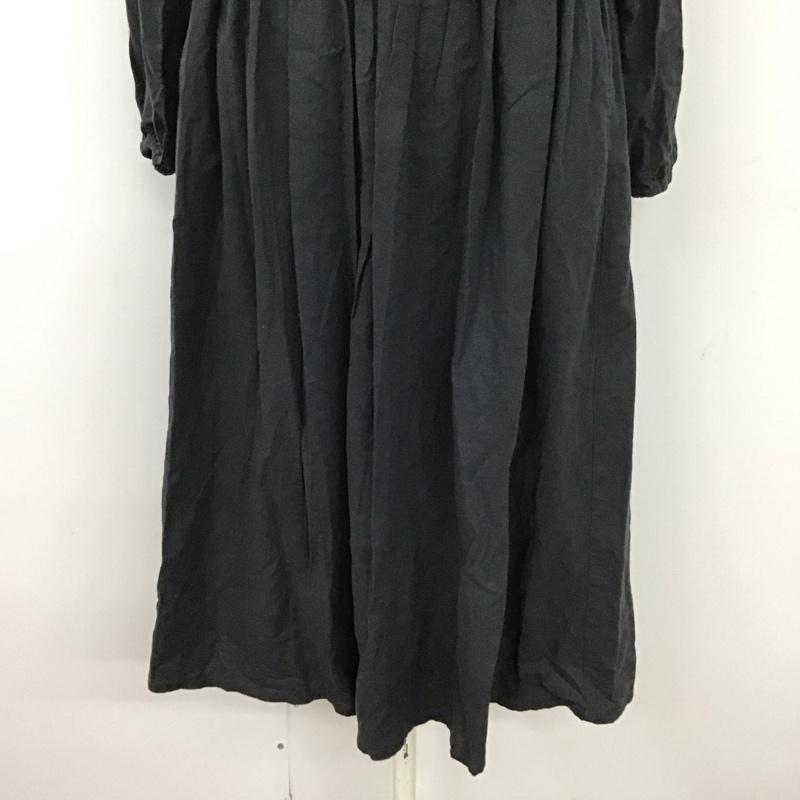 アイテムズ アーバンリサーチ ITEMS URBAN RESEARCH ワンピース ロングスカート WH84-26N003 長袖 FREE 刺繍 黒 / ブラック /  レディース USED 古着 中古 10113860