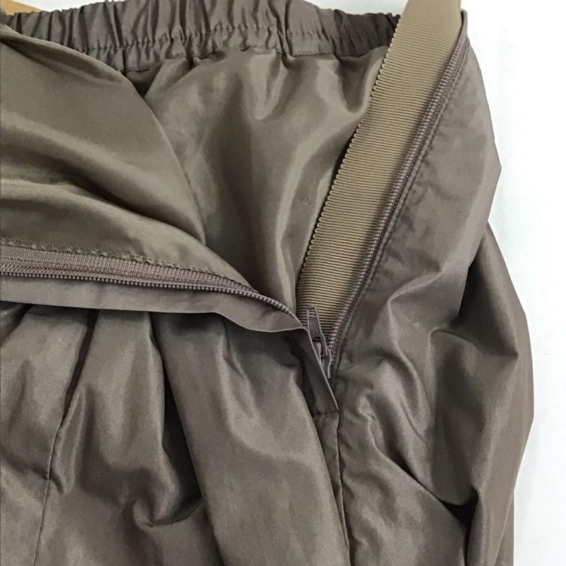 グリーンレーベルリラクシング green label relaxing スカート ひざ丈スカート ロングスカート フレアスカート カジュアルスカート 36インチ 無地 茶 / ブラウン /  レディース USED 古着 中古 10142669