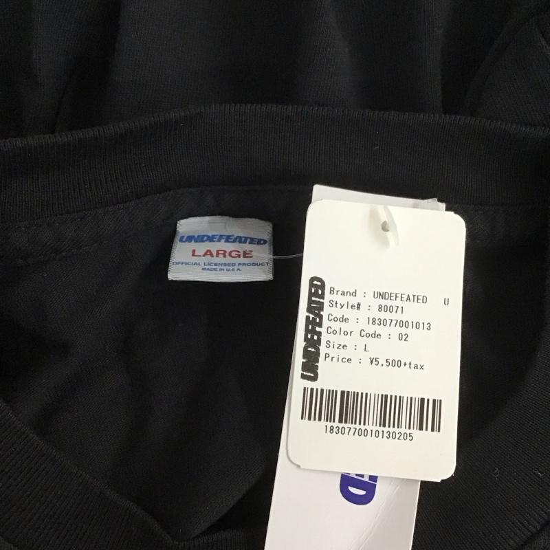 アンディフィーテッド UNDEFEATED Tシャツ 半袖 L プリント 黒 / ブラック /  メンズ USED 古着 中古 10106542