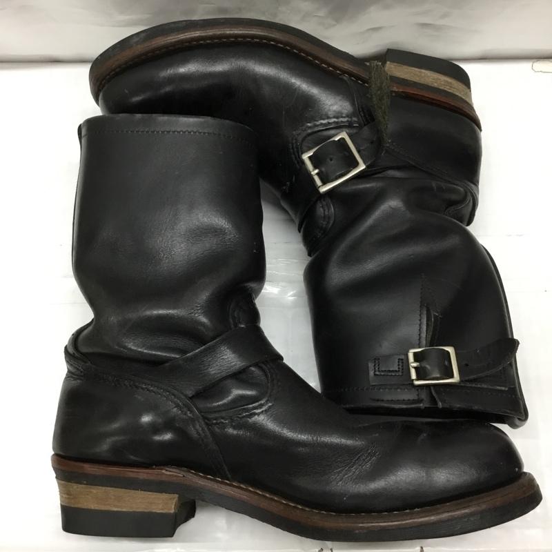 レッドウィング RED WING ブーツ エンジニアブーツ 2268 9D レザー US：9 無地 黒 / ブラック /  メンズ USED 古着 中古 10117603