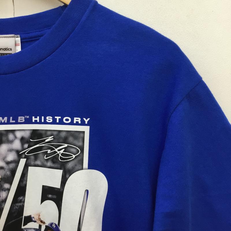 ユーズドクロージング used clothes Tシャツ 半袖 Fanatics 大谷翔平 50-50 記念Tシャツ DODGERS M プリント 青 / ブルー /  メンズ USED 古着 中古 10148476