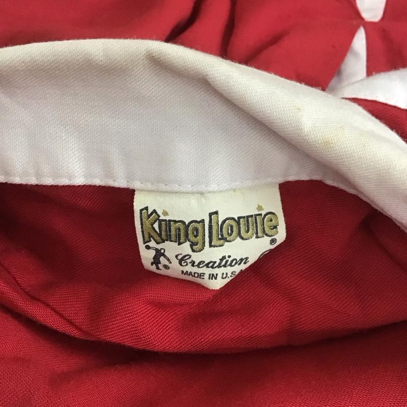 キングルイ King Louie シャツ、ブラウス 半袖 半袖シャツ カラーシャツ 半袖カットソー ボーリングシャツ 古着 34 刺繍 白 / ホワイト / X 赤 / レッド /  レディース USED 古着 中古 10108507