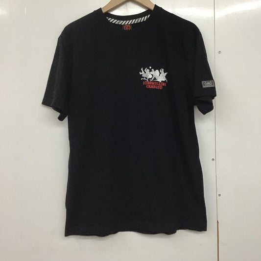 ローリングクレイドル ROLLING CRADLE Tシャツ 半袖 半袖カットソー プリントTシャツ クルーネックカットソー L ロゴ、文字 黒 / ブラック /  メンズ USED 古着 中古 10140708