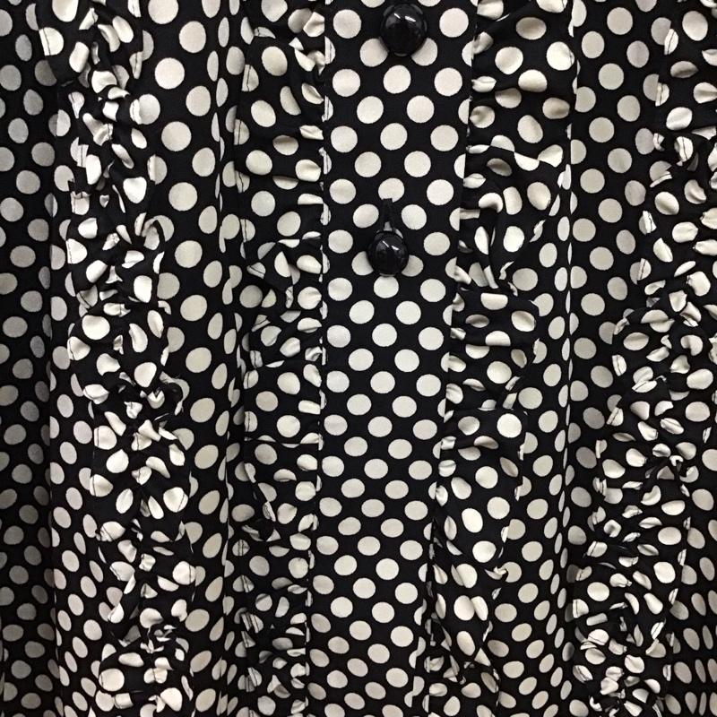 イヴサンローラン Yves Saint Laurent シャツ、ブラウス 長袖 34 ドット 白 / ホワイト / X 黒 / ブラック /  レディース USED 古着 中古 10131122
