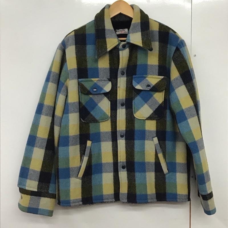 古着 USED ジャケット、上着 ジャケット、ブレザー カジュアルジャケット アウター カラージャケット 裏地ボア M チェック マルチカラー / マルチカラー /  メンズ USED 古着 中古 10142332