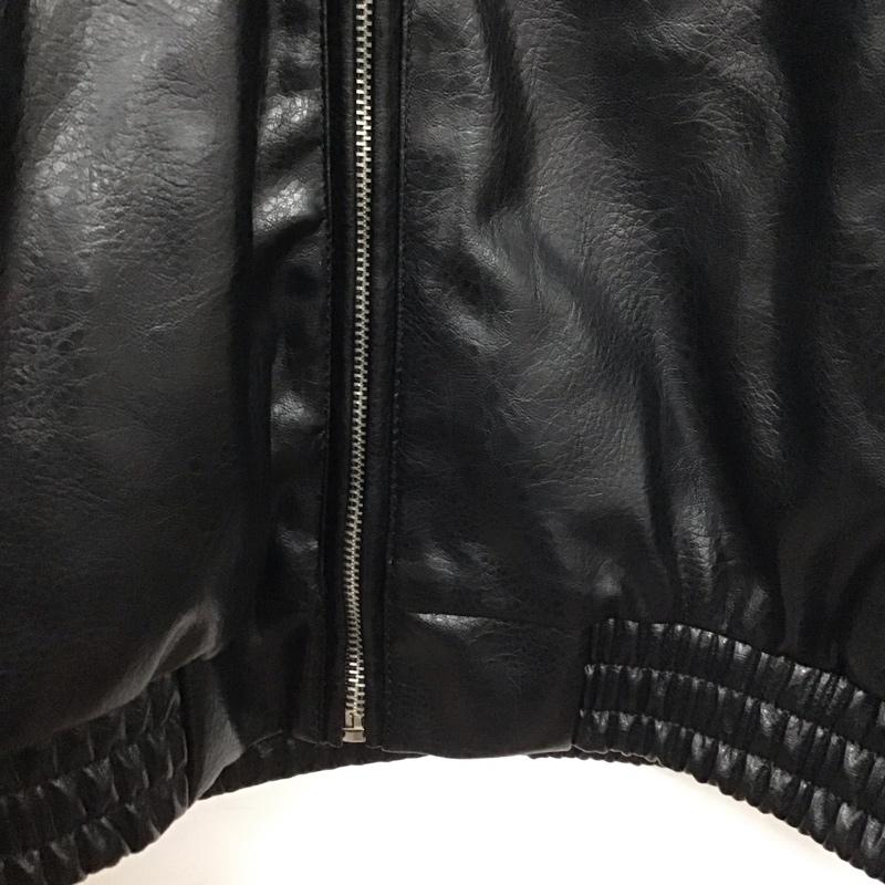 ザラ ZARA ジャケット、上着 ジャンパー、ブルゾン 4391/874/800 レザージャケット XS 無地 黒 / ブラック /  レディース USED 古着 中古 10141707