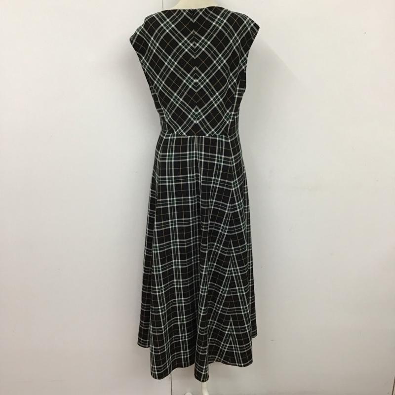 ザラウーマン ZARA WOMAN ワンピース ロングスカート ノースリーブロングワンピース フレアスカートワンピース 総柄スカート S チェック マルチカラー / マルチカラー /  レディース USED 古着 中古 10117934