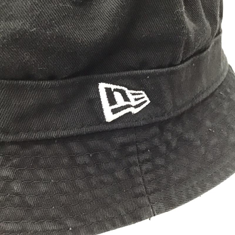 ニューエラ NEW ERA 帽子 ハット バケットハット バケハ ロゴ、文字 黒 / ブラック /  メンズ USED 古着 中古 10115676