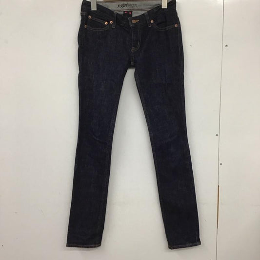 エックスガール X-girl パンツ デニム、ジーンズ 1 無地 インディゴ / インディゴ /  レディース USED 古着 中古 10133504
