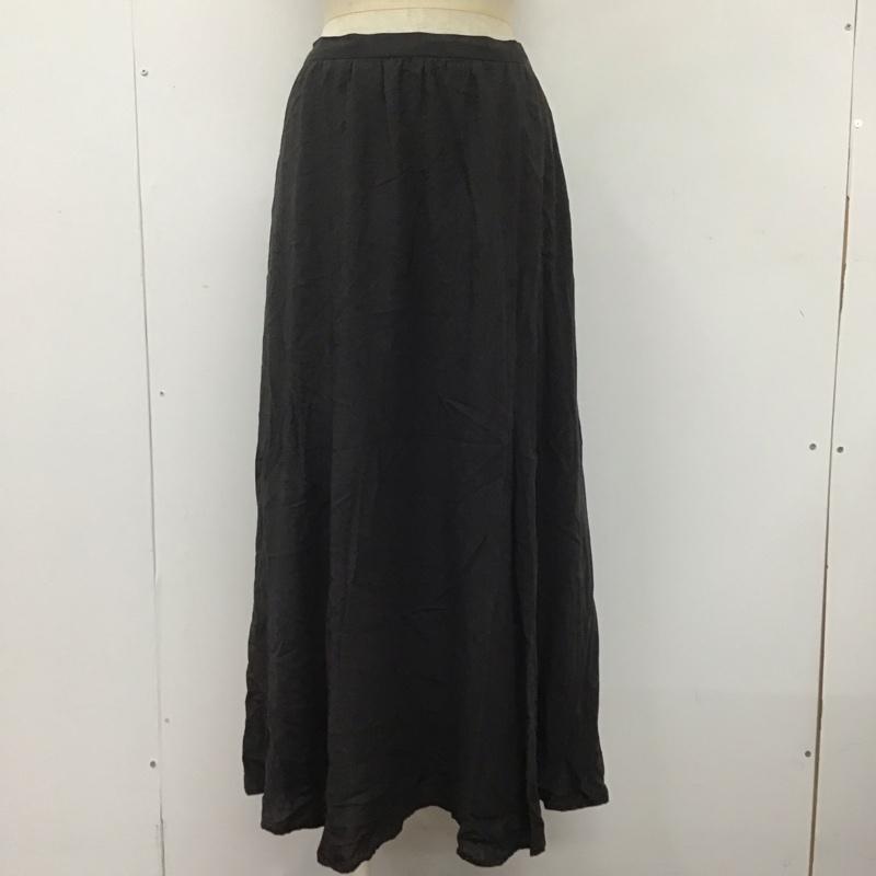 スローブイエナ SLOBE IENA スカート ロングスカート 19-060-912-7091-3-0 フレアスカート 38 無地 黒 / ブラック /  レディース USED 古着 中古 10108421