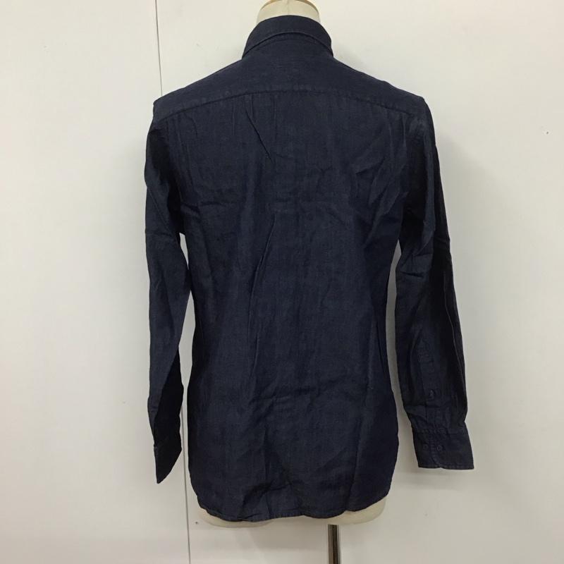 トミーヒルフィガー TOMMY HILFIGER シャツ、ブラウス 長袖 ボタンダウン ワッペン M ワンポイント インディゴ / インディゴ /  メンズ USED 古着 中古 10111180