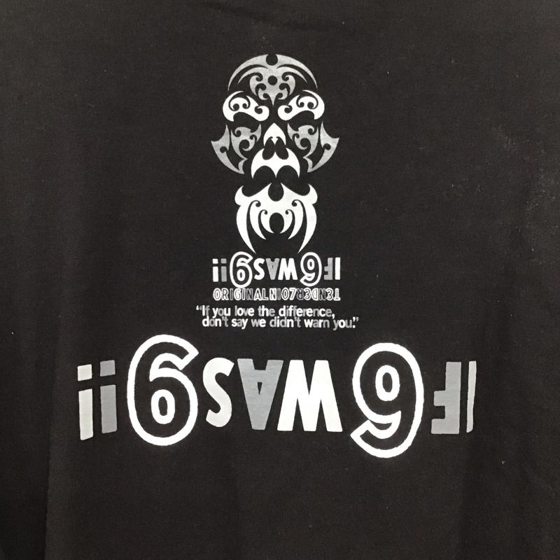 テンダーロイン TENDERLOIN カットソー 長袖 長袖カットソー プリントカットソー クルーネック XL プリント 黒 / ブラック /  メンズ USED 古着 中古 10133080