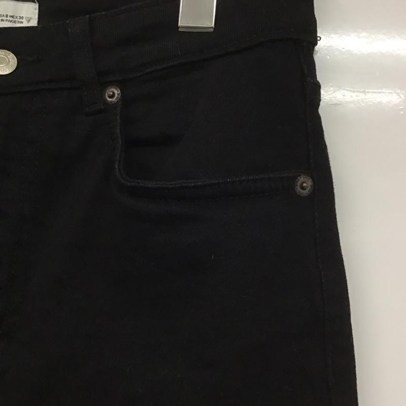 ザラ ZARA パンツ デニム、ジーンズ デニムパンツ スリムパンツ カジュアルパンツ ストレッチパンツ 40 無地 黒 / ブラック /  レディース USED 古着 中古 10128949