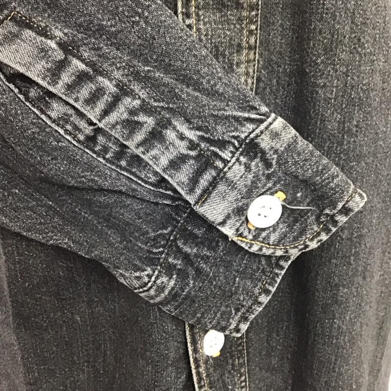 ウエアハウス WAREHOUSE シャツ、ブラウス 長袖 長袖シャツ カジュアルシャツ カラーシャツ 古着 36 無地 黒 / ブラック /  メンズ USED 古着 中古 10107789