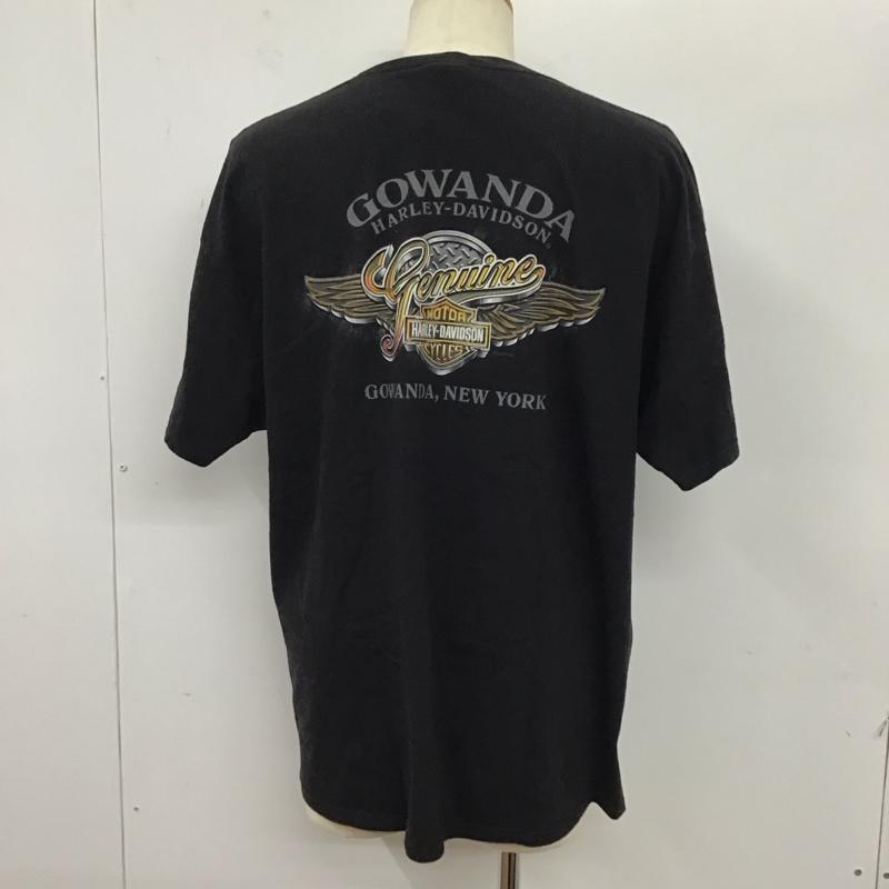 ハーレーダビッドソン Harley-Davidson Tシャツ 半袖 XL プリント 黒 / ブラック /  メンズ USED 古着 中古 10117211