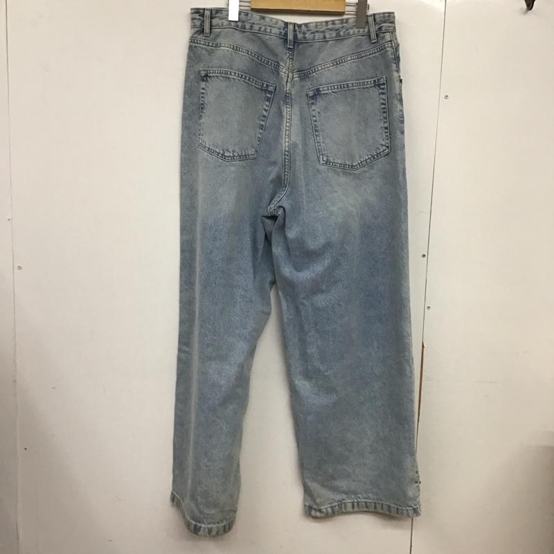 ザラ ZARA パンツ デニム、ジーンズ デニムパンツ ワイドパンツ カジュアルパンツ 42インチ 無地 インディゴ / インディゴ /  メンズ USED 古着 中古 10145985