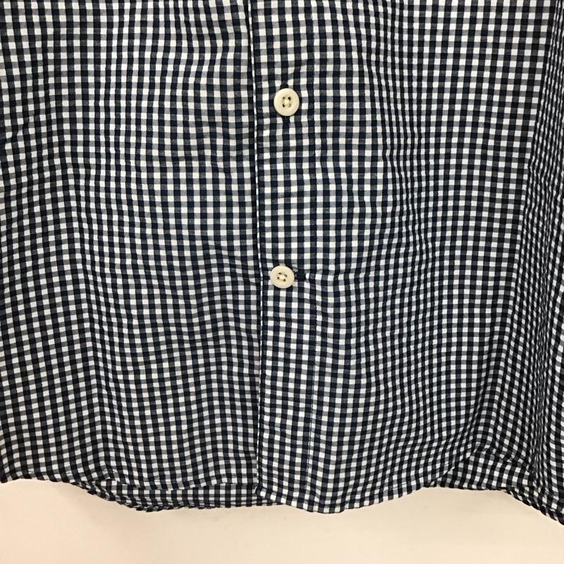 モンベル mont-bell シャツ、ブラウス 半袖 1114549 WIC ドライタッチ ショートスリーブシャツ ボタンダウン M チェック 白 / ホワイト / X 紺 / ネイビー /  メンズ USED 古着 中古 10133580