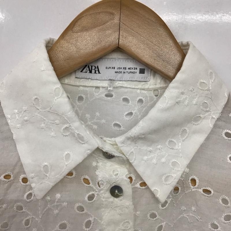 ザラ ZARA シャツ、ブラウス 長袖 XS 無地 白 / ホワイト /  レディース USED 古着 中古 10140632