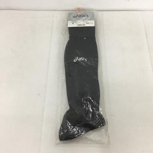 アシックス ASICS ファッション小物 ファッション小物 XSS024 ストッキング ジュニア サッカー 24cm ロゴ、文字 黒 / ブラック /  ボーイズ USED 古着 中古 10132179