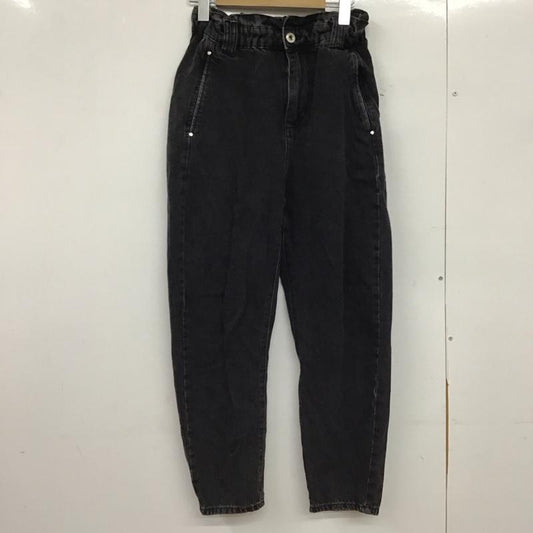ザラ ZARA パンツ デニム、ジーンズ デニムパンツ スリムパンツ カジュアルパンツ 34 無地 黒 / ブラック /  レディース USED 古着 中古 10149556