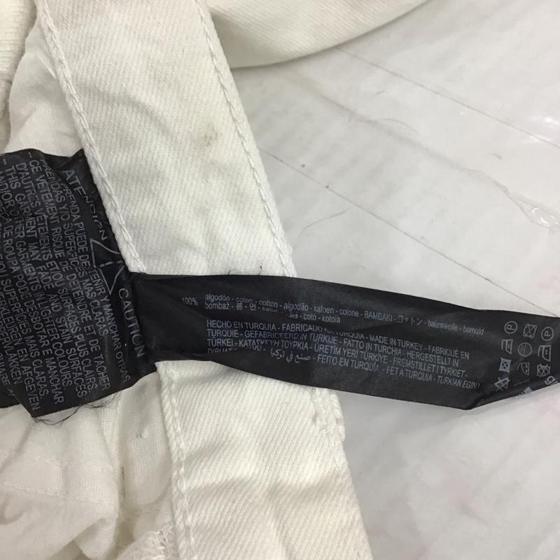 ザラ ZARA パンツ デニム、ジーンズ 9632 057 712 THE PETIT テーパードパンツ 無地 白 / ホワイト /  レディース USED 古着 中古 10112350