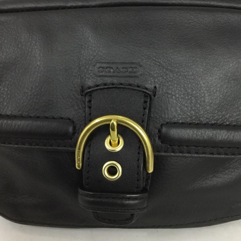 コーチ COACH ショルダーバッグ ショルダーバッグ F25150 ポシェット ミニバッグ ロゴ、文字 黒 / ブラック /  レディース USED 古着 中古 10131865