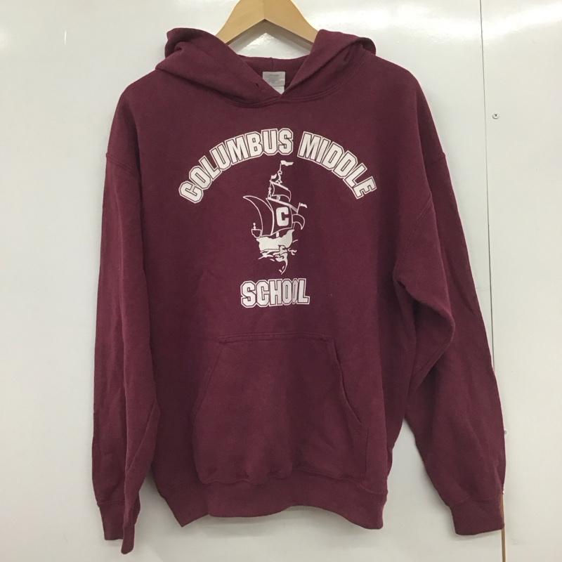 古着 USED パーカー 長袖 長袖パーカー プルオーバーパーカー スウェット M プリント えんじ / ワインレッド /  メンズ USED 古着 中古 10148759