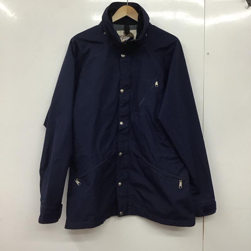 ザノースフェイス THE NORTH FACE ジャケット、上着 ジャンパー、ブルゾン ジップアップジャケット ナイロンジャケット アウター L ロゴ、文字 紺 / ネイビー /  メンズ USED 古着 中古 10145322