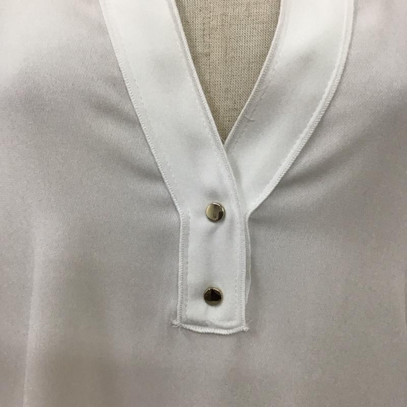 ザラ ZARA カットソー 長袖 7696 381 251 スキッパー S 無地 白 / ホワイト /  レディース USED 古着 中古 10113485