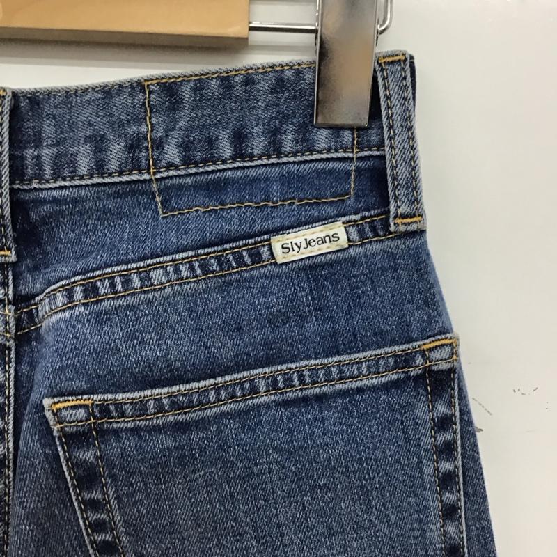 スライジーンズ SLY JEANS パンツ デニム、ジーンズ デニムパンツ スリムパンツ カジュアルパンツ ストレッチパンツ 無地 インディゴ / インディゴ /  レディース USED 古着 中古 10149567
