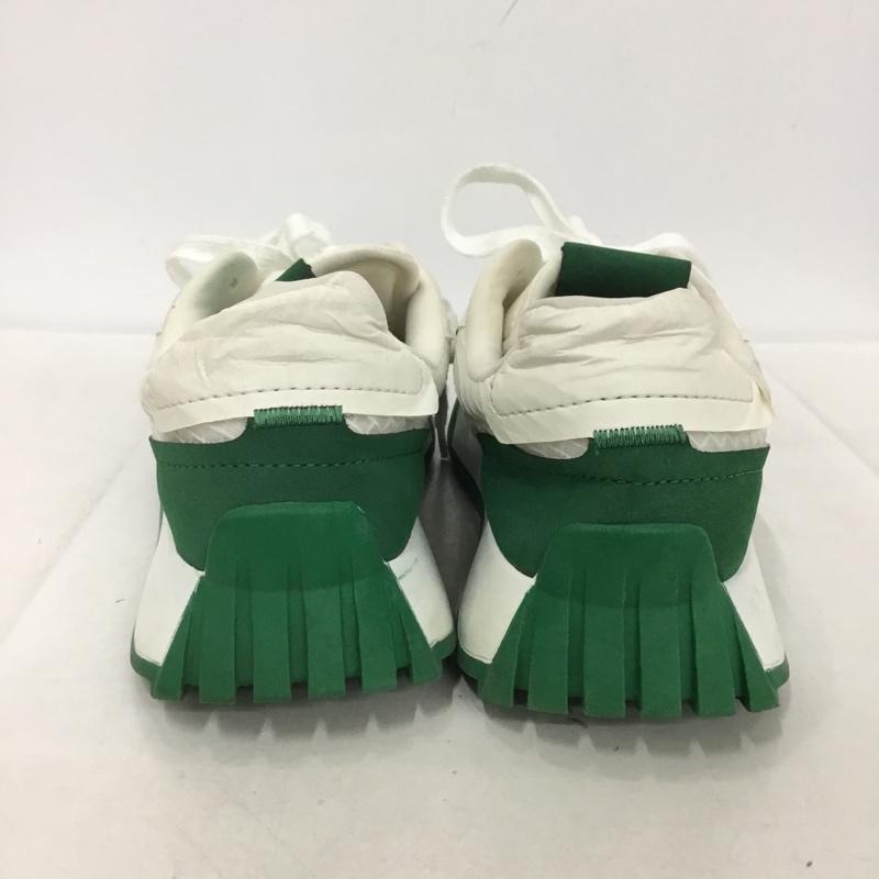 ザラ ZARA スニーカー スニーカー 3400 810 030 メッシュ シースルー EU38 無地 白 / ホワイト / X 緑 / グリーン /  レディース USED 古着 中古 10138001