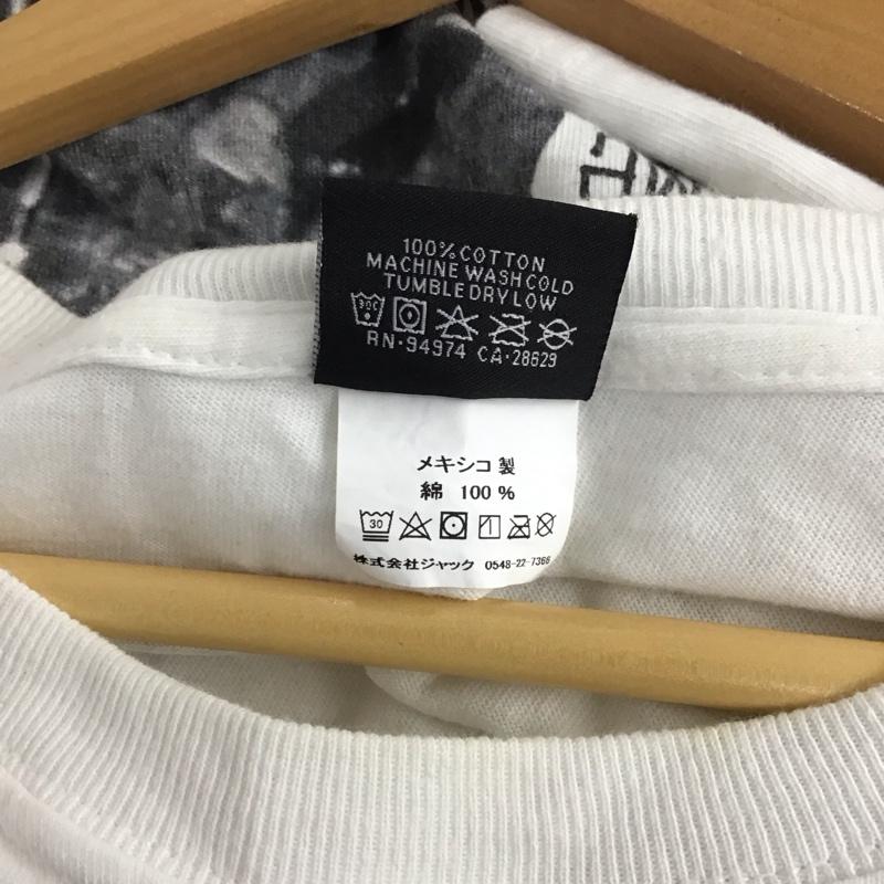 ステューシー STUSSY Tシャツ 半袖 半袖カットソー プリントTシャツ クルーネックカットソー バンドTシャツ L プリント 白 / ホワイト /  メンズ USED 古着 中古 10134801