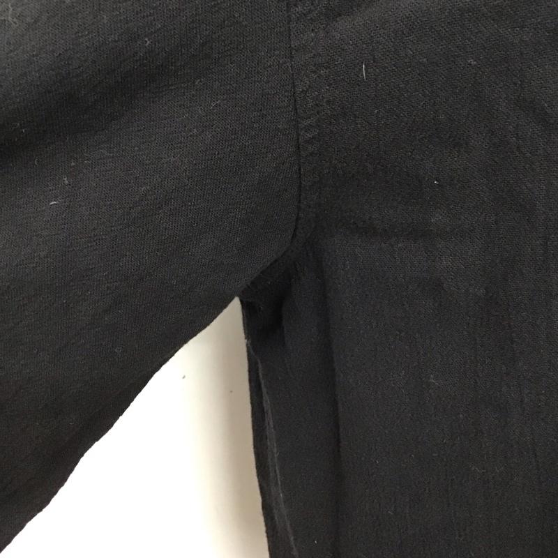 ザラメン ZARA MAN シャツ、ブラウス 長袖 ジップアップシャツジャケット ノーカラーシャツ カジュアルシャツ L 無地 黒 / ブラック /  メンズ USED 古着 中古 10110430