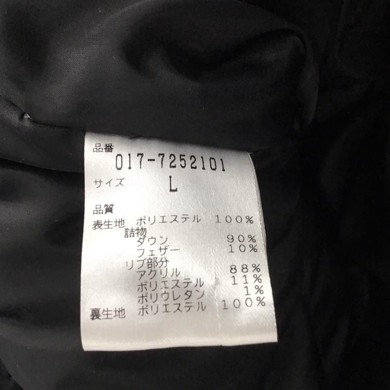 ナチュラルビューティーベーシック NATURAL BEAUTY BASIC コート ダウンコート 017-7252101 ロングダウンジャケット フェザー L 無地 黒 / ブラック /  レディース USED 古着 中古 10146594