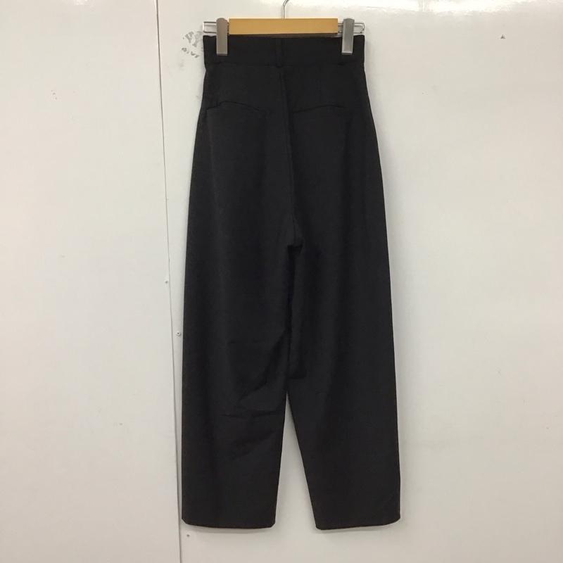 シウム SIWEM パンツ スラックス スラックスパンツ ワイドパンツ ストレッチパンツ XS 無地 黒 / ブラック /  レディース USED 古着 中古 10129700