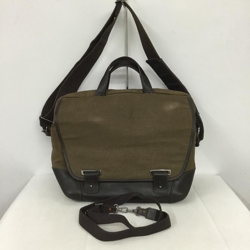 ダンヒル DUNHILL ショルダーバッグ ショルダーバッグ キャンバス 2WAY 無地 茶 / ブラウン /  メンズ USED 古着 中古 10133249