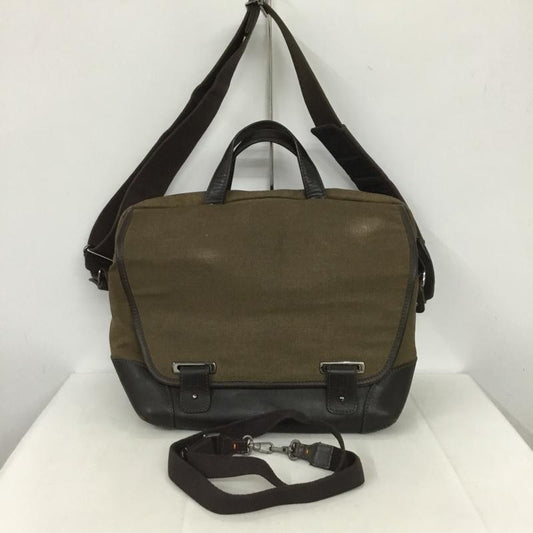 ダンヒル DUNHILL ショルダーバッグ ショルダーバッグ キャンバス 2WAY 無地 茶 / ブラウン /  メンズ USED 古着 中古 10133249