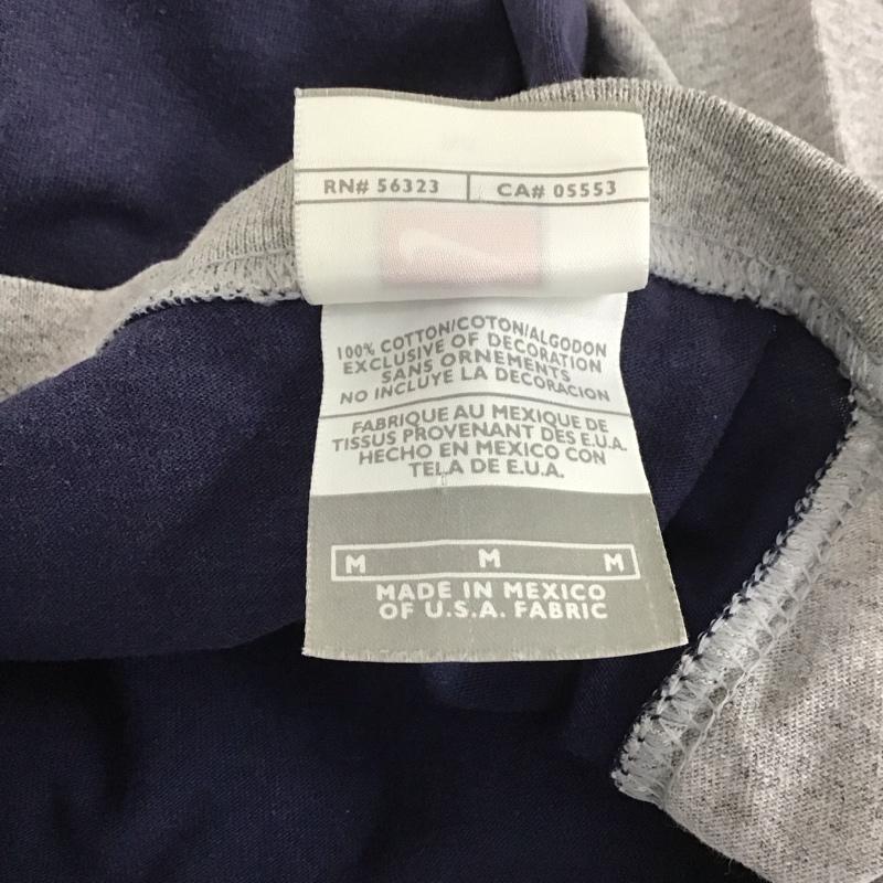 ナイキ NIKE Tシャツ 半袖 半袖カットソー プリントTシャツ クルーネックカットソー スポーツウェア M ロゴ、文字 灰 / グレー / X 紺 / ネイビー /  メンズ USED 古着 中古 10111143
